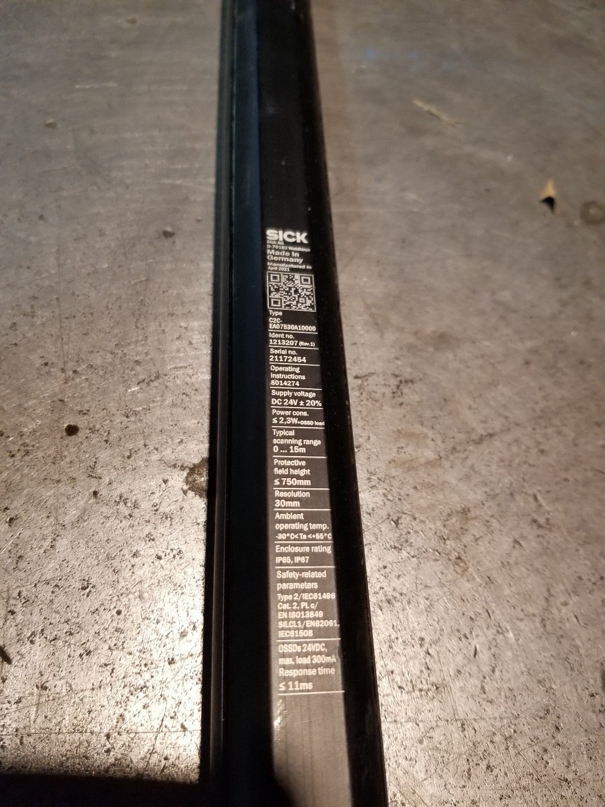 SICK C2C-EA07530A10000 Detec2 Core D-79183 Safety Light Curtain Barrier