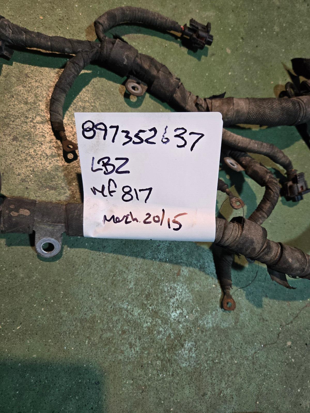 897352637 CHEV 06-07 LBZ 6.6L Duramax Engine Harness REF 817