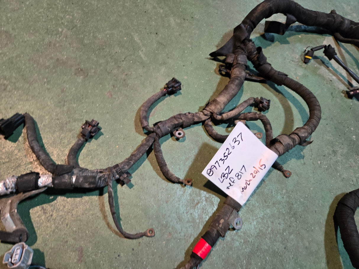 897352637 CHEV 06-07 LBZ 6.6L Duramax Engine Harness REF 817