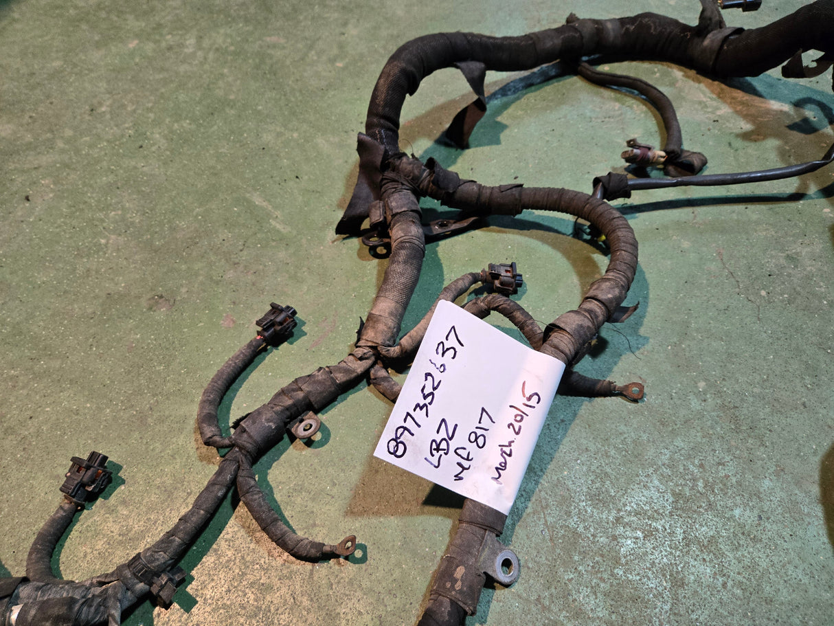 897352637 CHEV 06-07 LBZ 6.6L Duramax Engine Harness REF 817