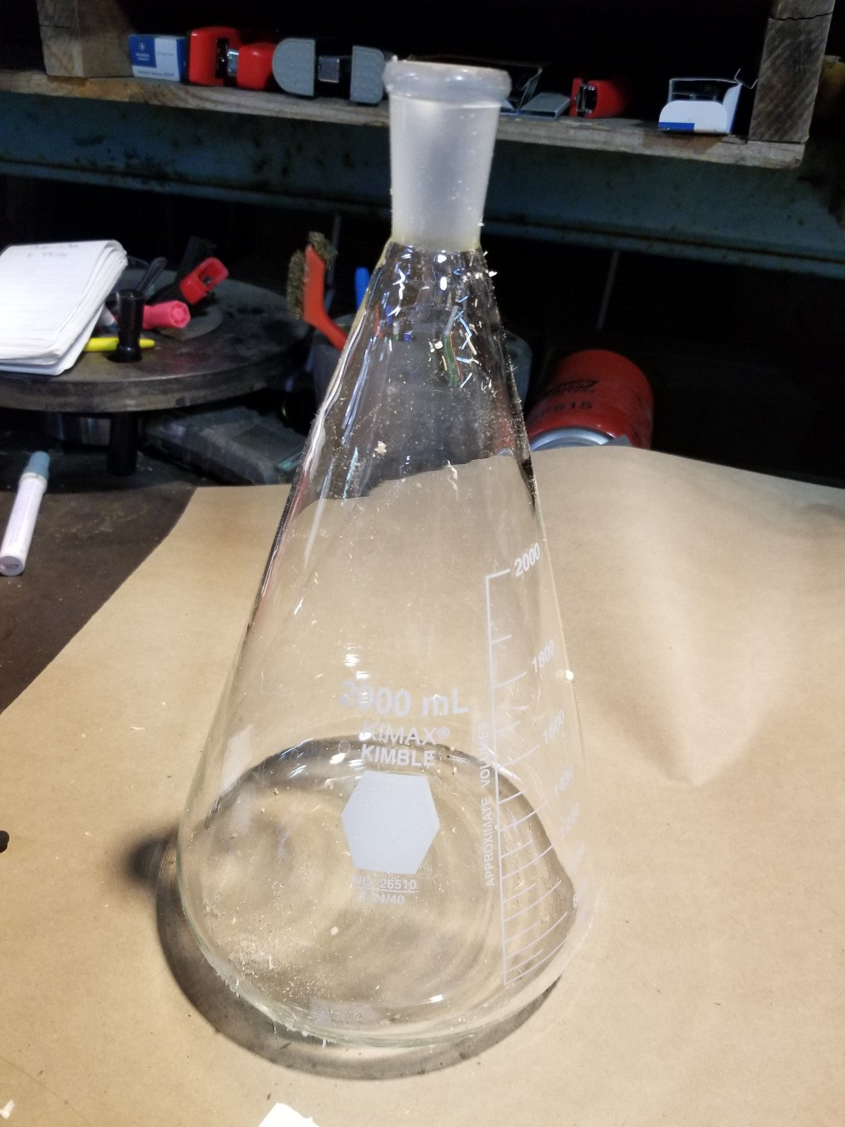 REF 540 KIMAX KIMBLE 26510 24/40 2000ML Erlenmeyer Flask