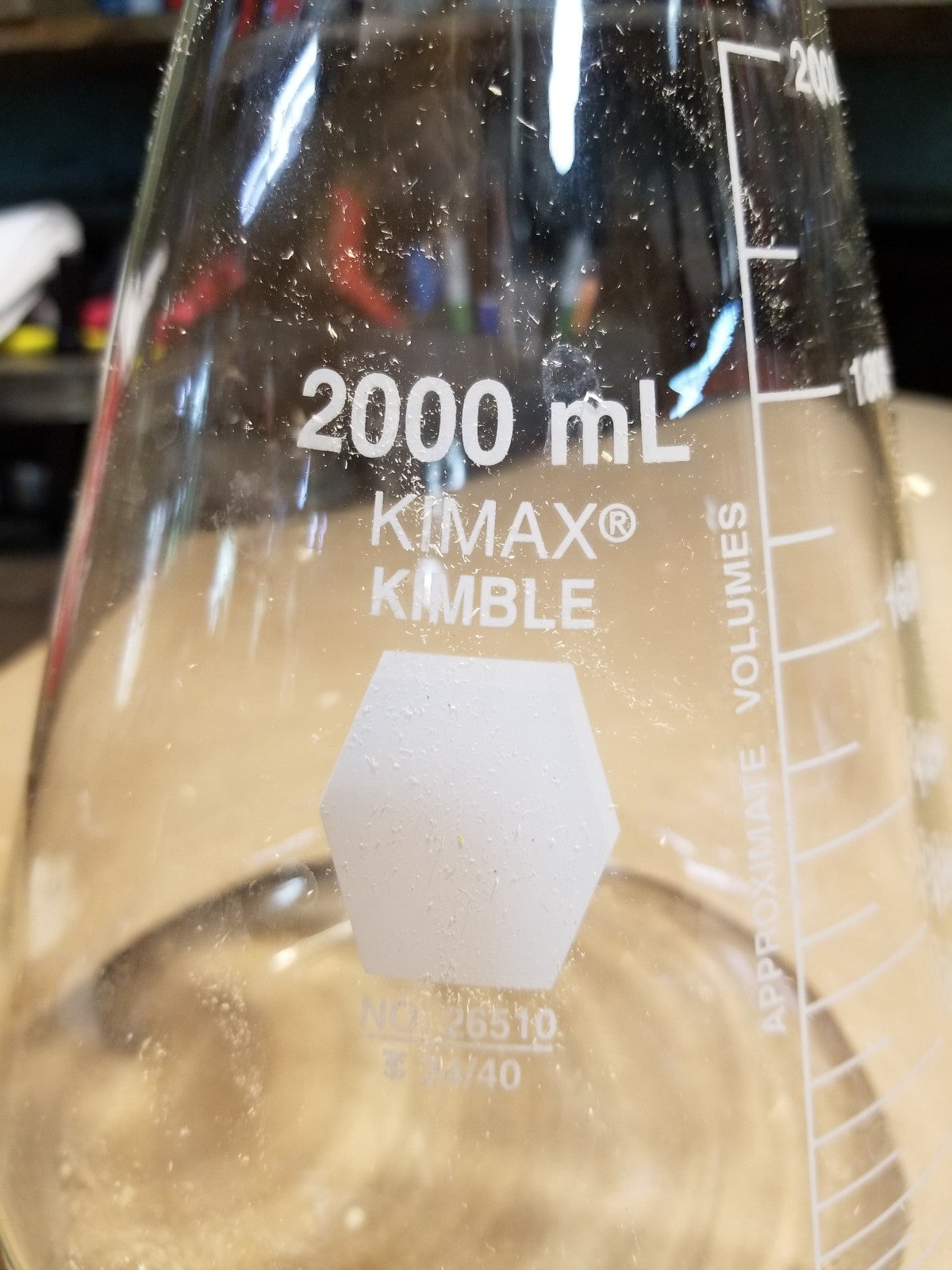 REF 540 KIMAX KIMBLE 26510 24/40 2000ML Erlenmeyer Flask