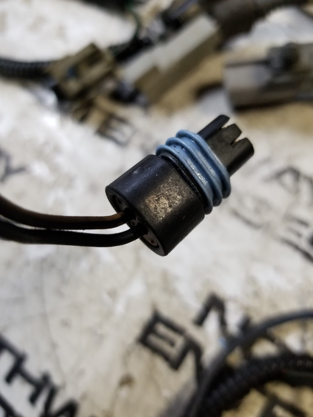 5.9L 1999-02 CUMMINS 24V VP44 ENGINE HARNESS PIGTAIL 2 SOCKET 2 WIRE