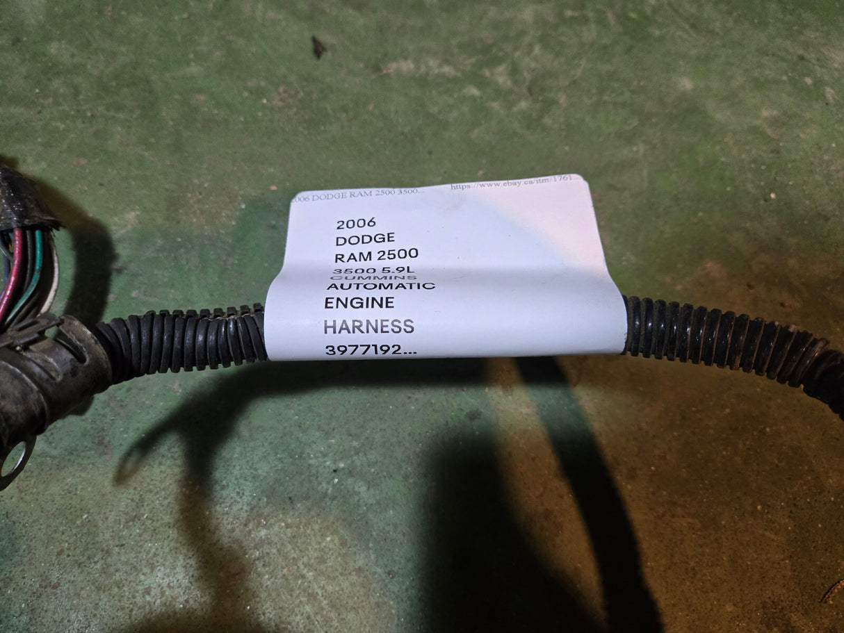 2006 3977192 CUMMINS ENGINE HARNESS MOPAR 5175541AA