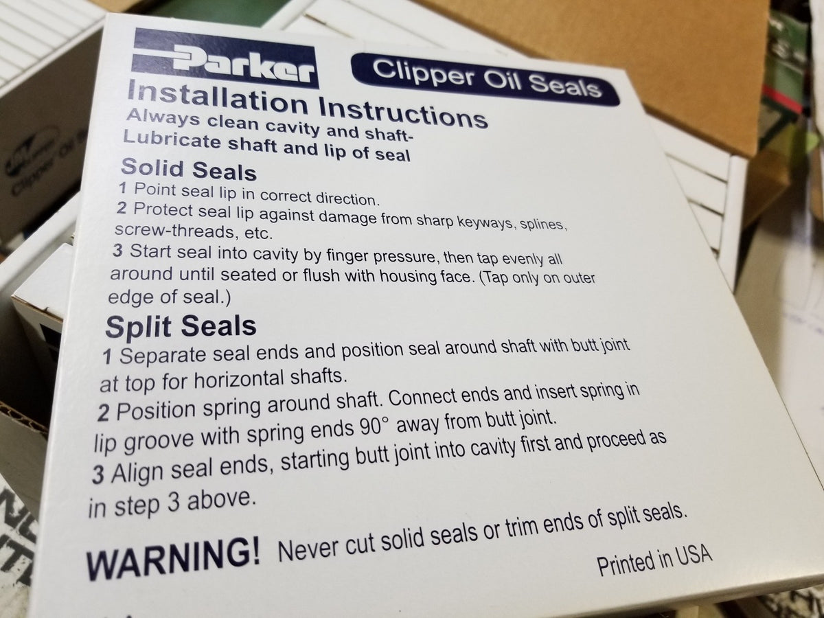 1 BOX OF 10 SEALS - PARKER CLIPPER 1QTR12 5131898