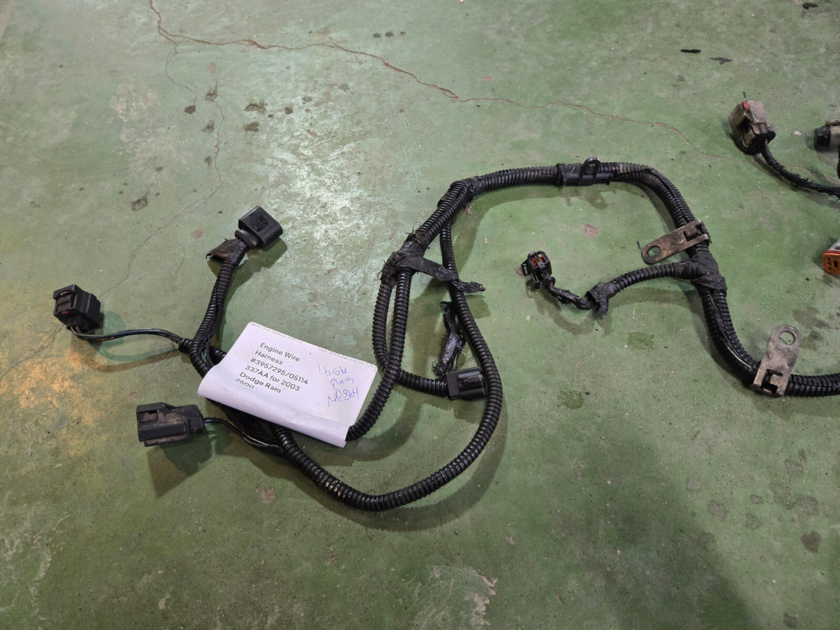 2003 CUMMINS 5.9L 3957295 MOPAR 05114337AA ENGINE WIRE HARNESS