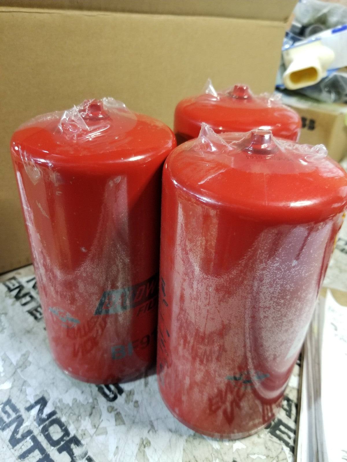LOT OF 3PC - BALDWIN BF915 SPIN ON FUEL FILTER
