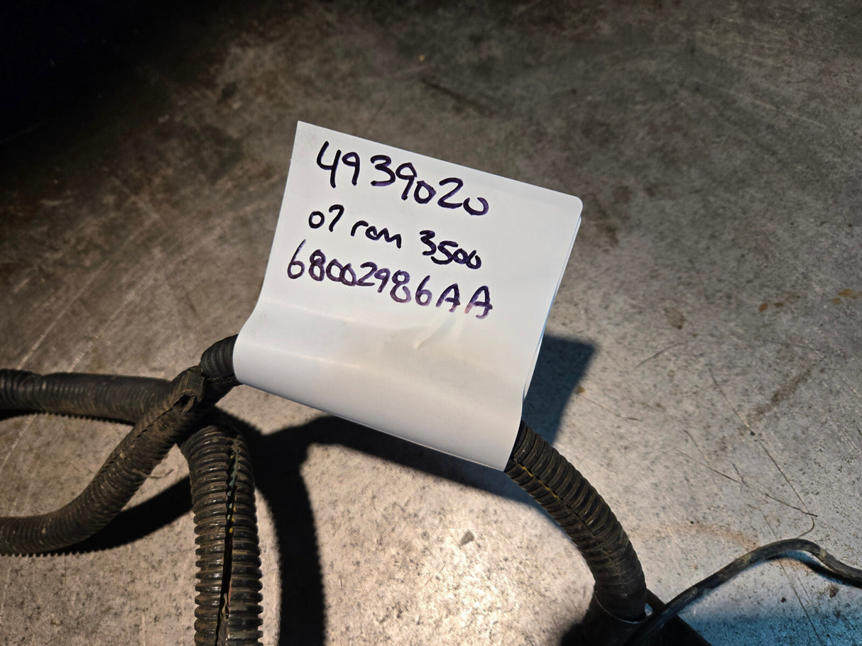 2007 DODGE RAM2500 RAM3500 CUMMINS ENGINE WIRING 5.9LHO 4939020 68002986A