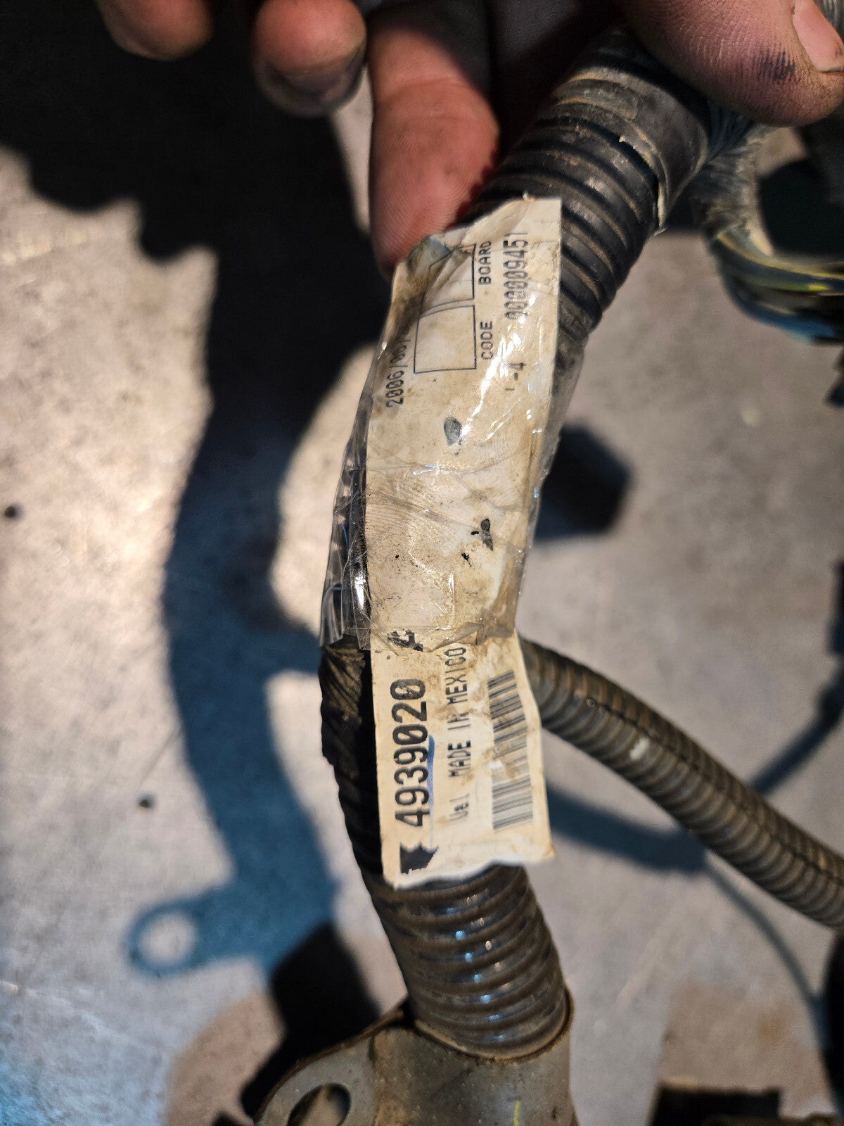 2007 DODGE RAM2500 RAM3500 CUMMINS ENGINE WIRING 5.9LHO 4939020 68002986A