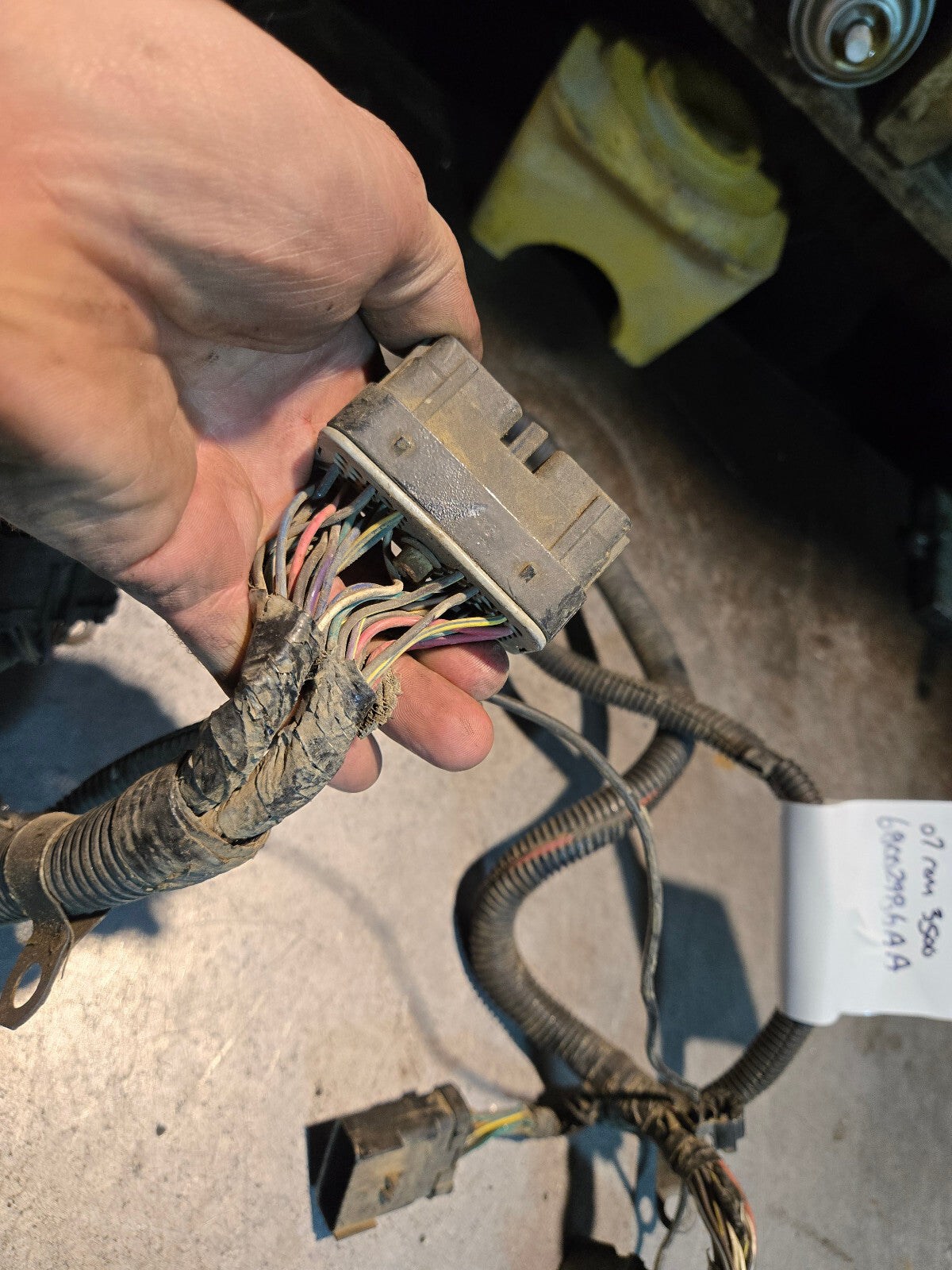 2007 DODGE RAM2500 RAM3500 CUMMINS ENGINE WIRING 5.9LHO 4939020 68002986A