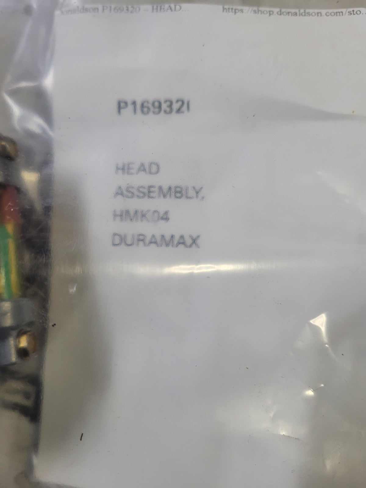 Donaldson P169320 Head Assembly Hmk04 Duramax