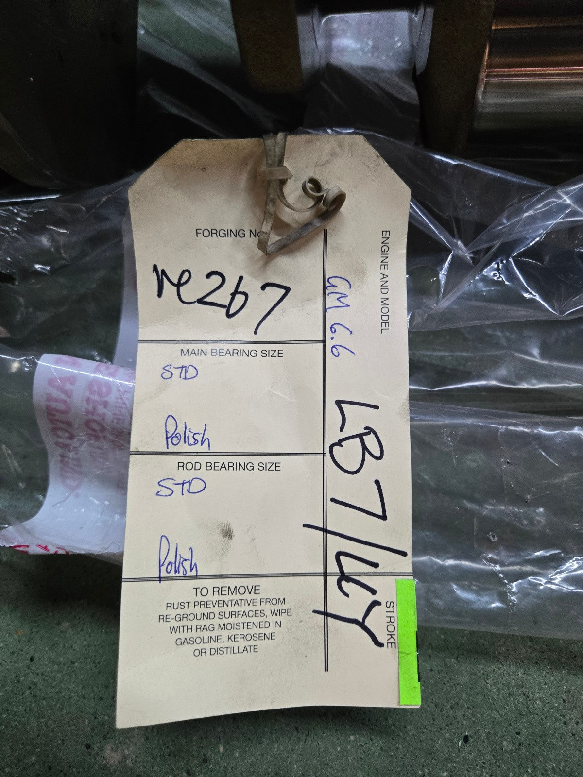 REMAN 6.6L LB7 / LLY DURAMAX CRANKSHAFT SONOFLUXED POLISHED 2001-2005 12680208