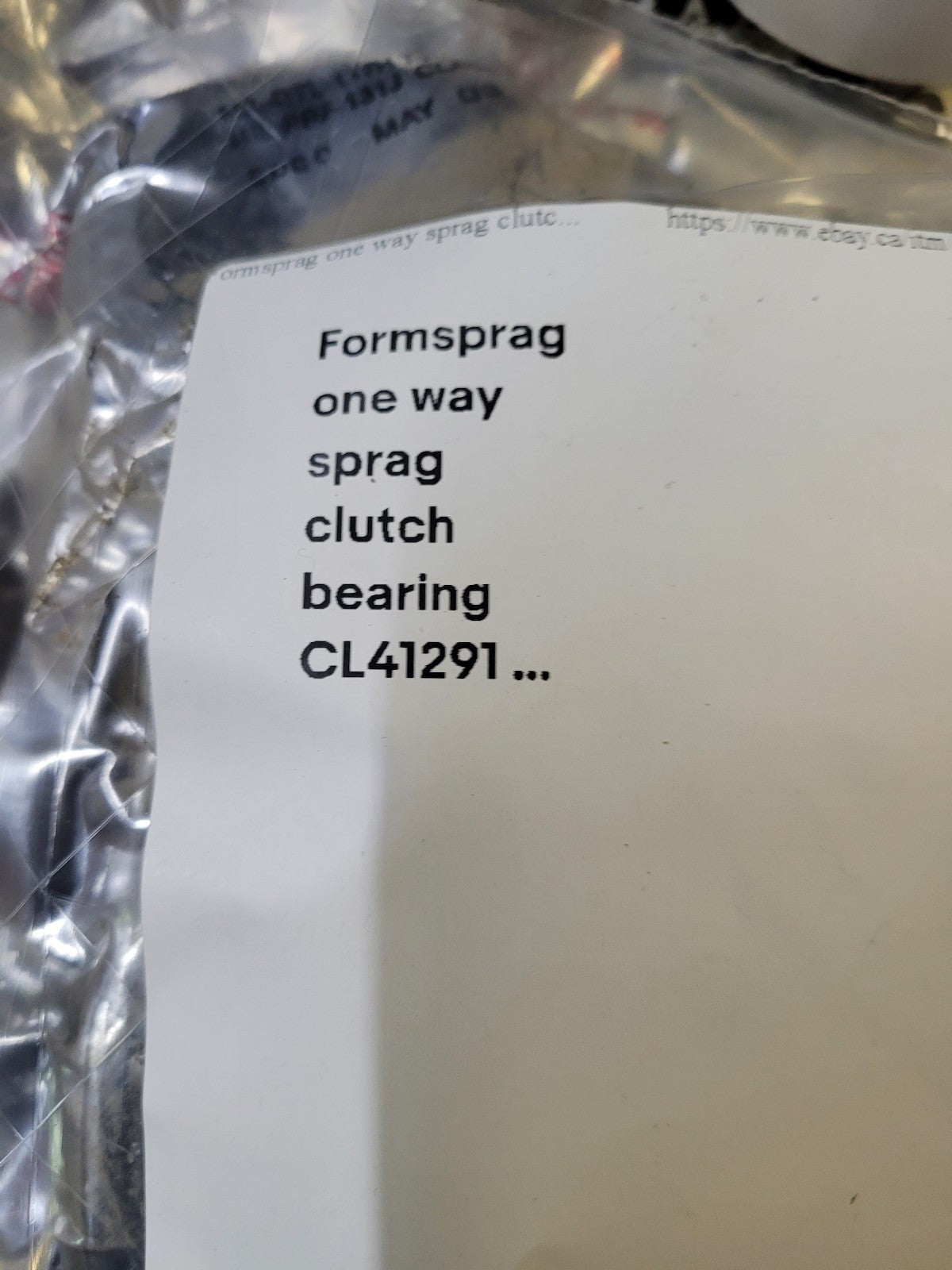 Formsprag one way sprag clutch bearing CL41291