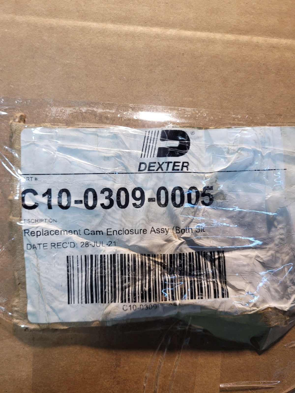 C10-0309-0005 DEXTER REPLACEMENT CAM ENCLOSURE BOTH SIDES REFA2