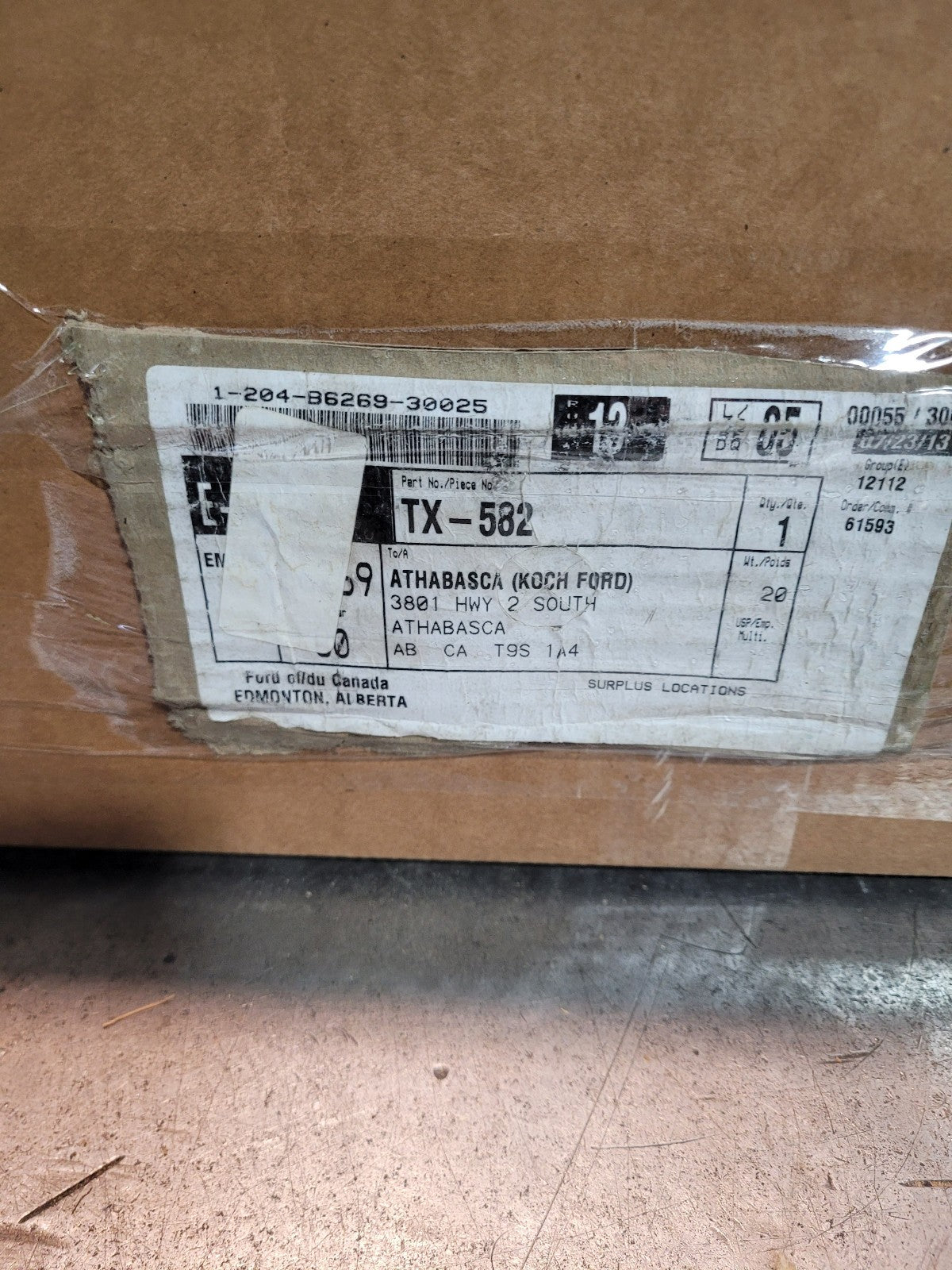TX-582 FORD MOTOCRAFT CV AXLE SHAFT LH 2009-14 F150 AL1Z3A427B
