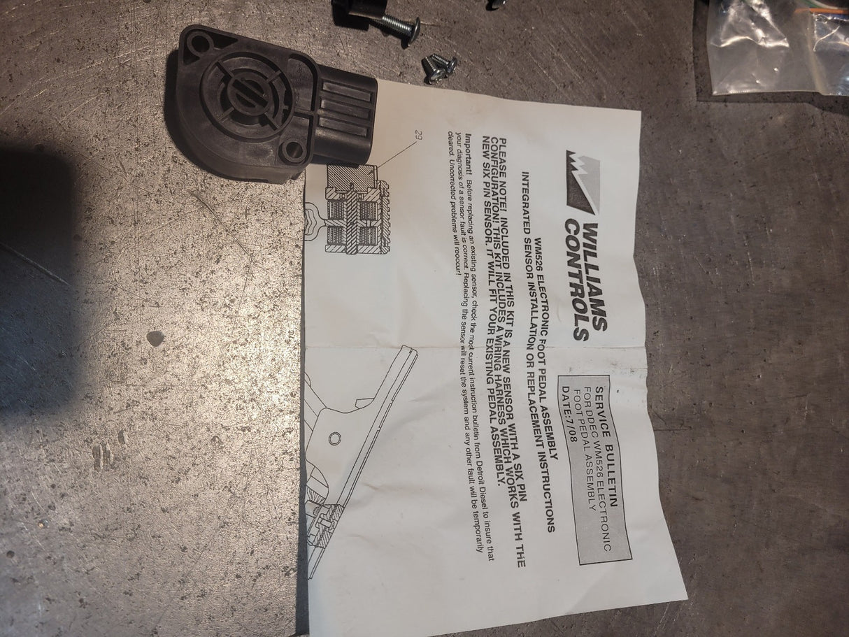 132035-60806C 132035 Williams Throttle Position Sensor Kit 3948906, 3919788