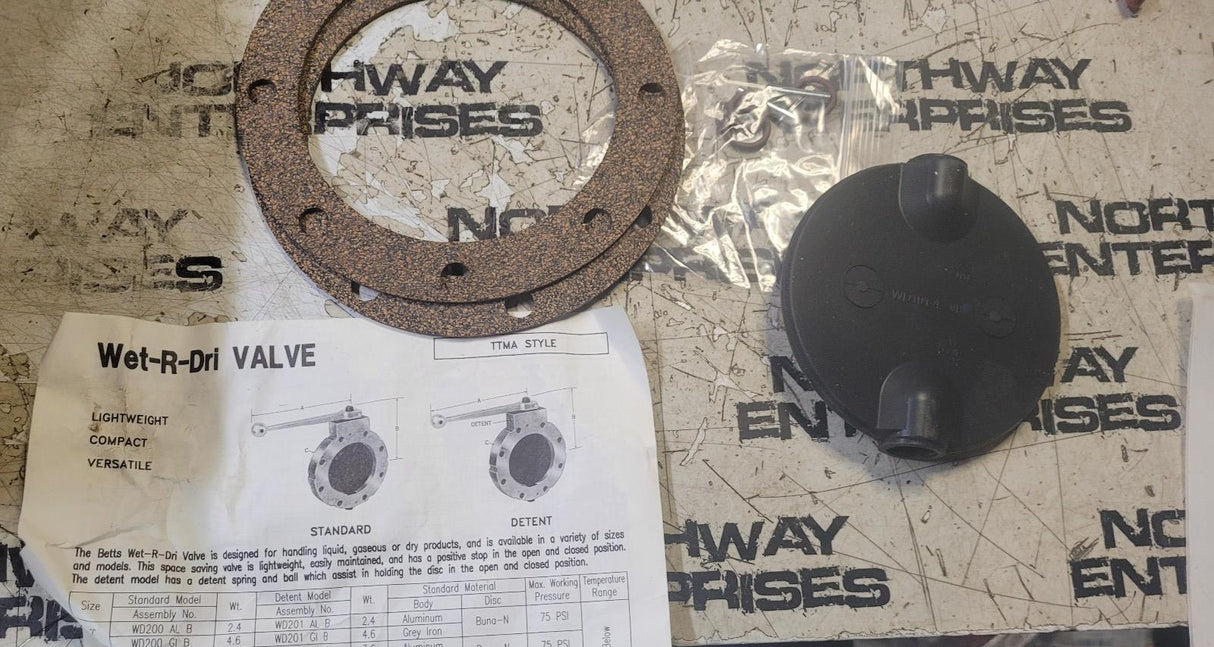 Betts 4" Wet/Dry Valve Repair Kit - WD18404VB