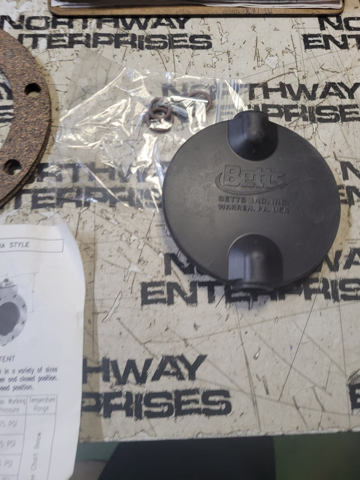 Betts 4" Wet/Dry Valve Repair Kit - WD18404VB