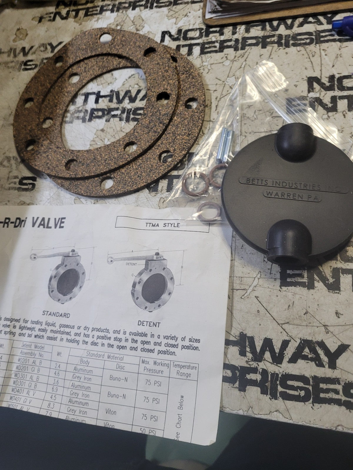 Betts 3" Viton Repair Kit Wet R Dry Valve | WD18403VB