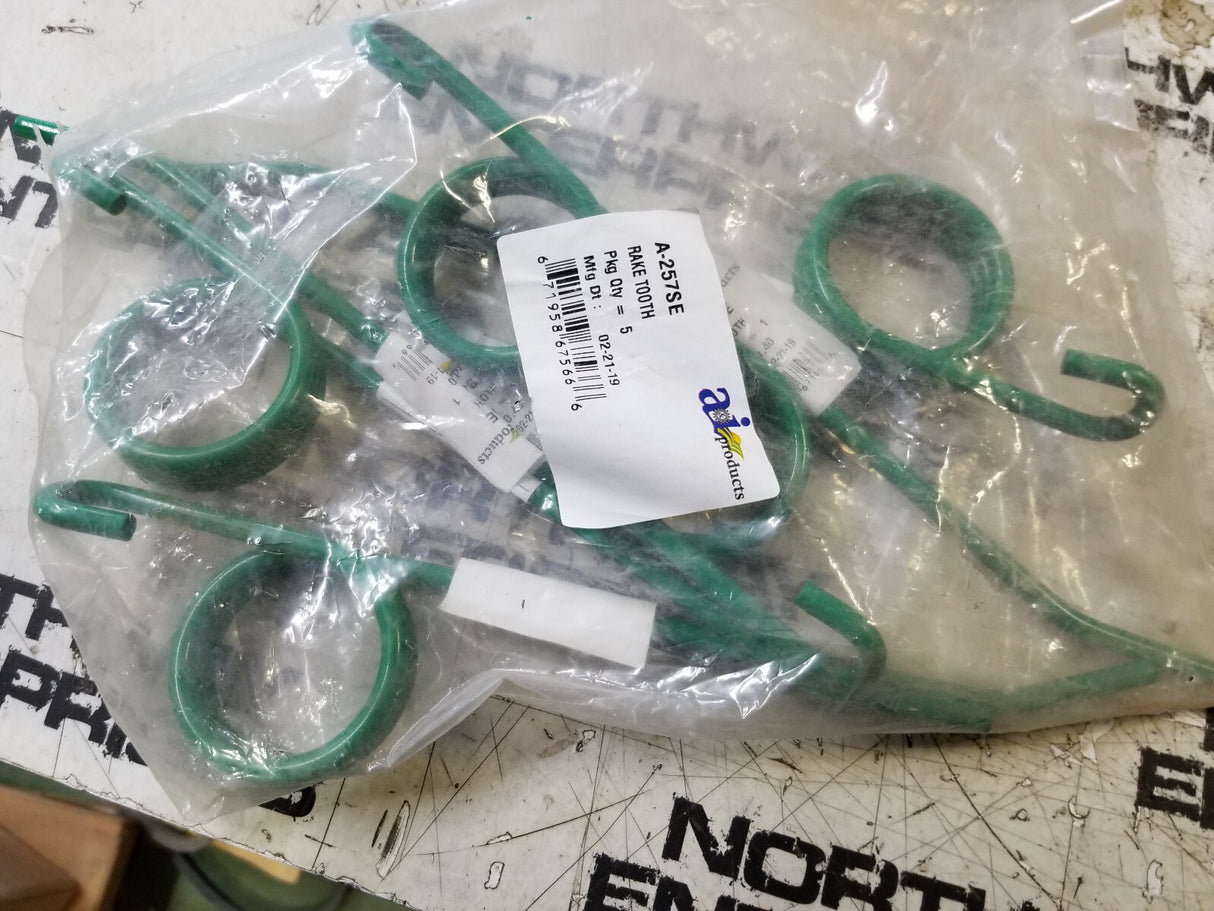 1 BAG OF 5 SPRINGS - A-257SE SPRING TOOTH 257SE