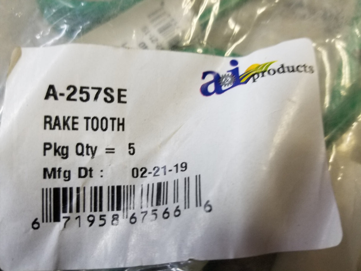 1 BAG OF 5 SPRINGS - A-257SE SPRING TOOTH 257SE