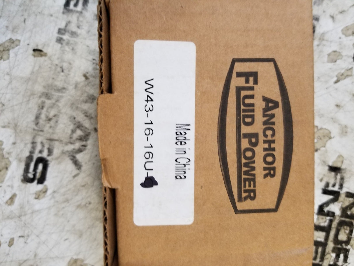 Anchor W43-16-16U Fluid Power 4 bolt flange w/ O-ring w/ 4 3/8" x 1 1/2" bolt