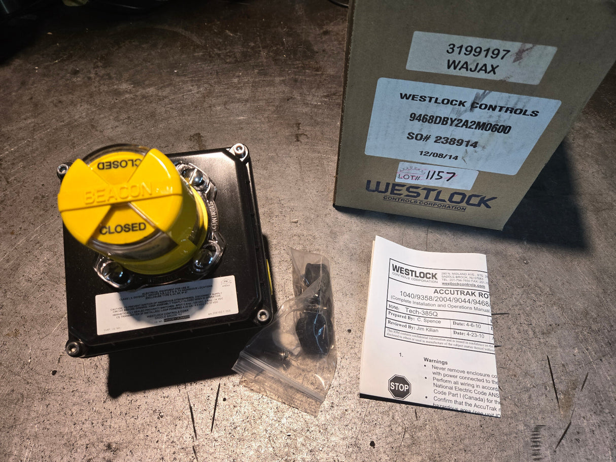 WESTLOCK ACCUTRAK VALVE POSITION MONITOR 9468 9468DBY2A2M0600