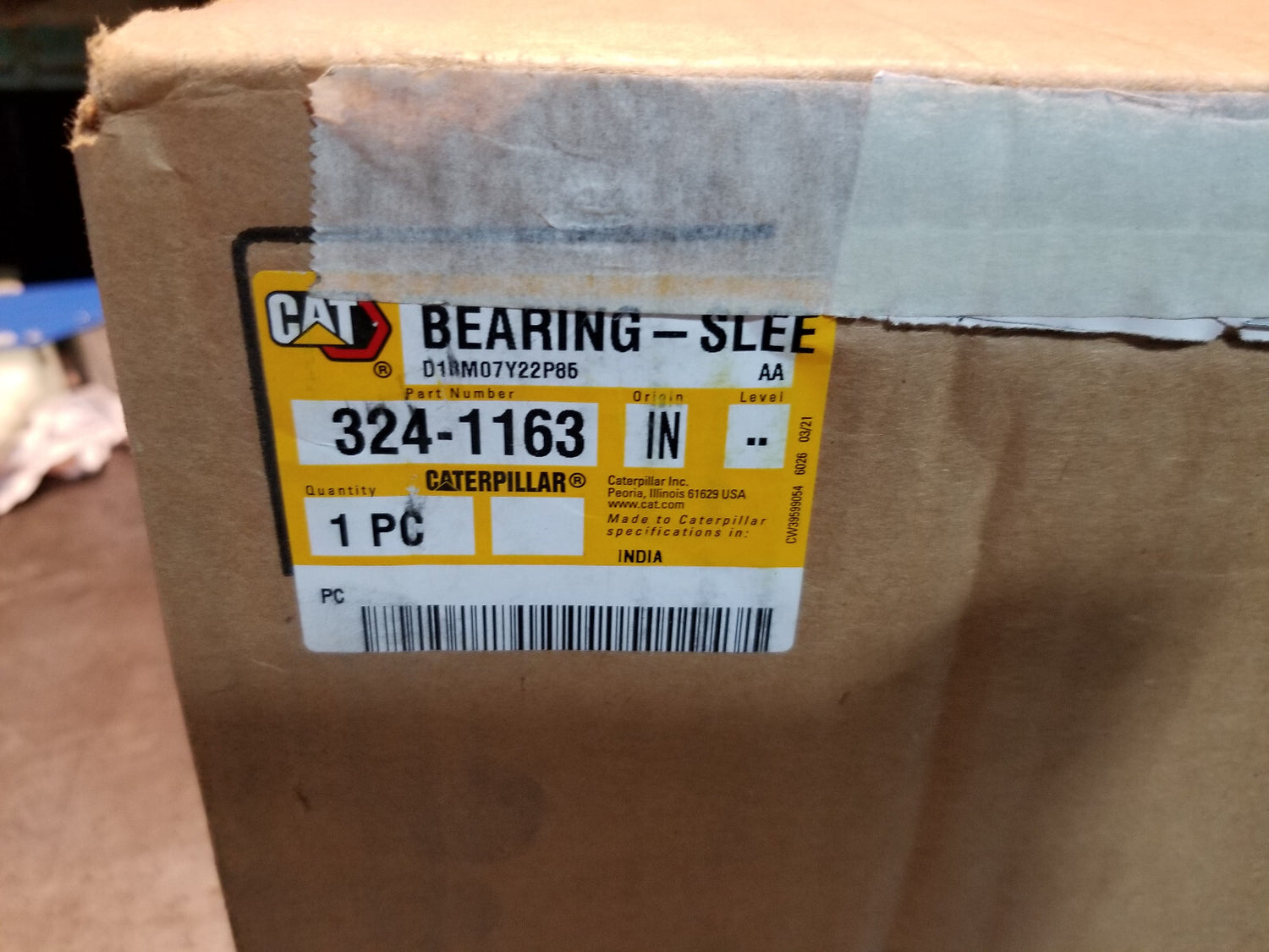 324-1163 Genuine OEM CATERPILLAR 180.3mm Outside Diameter Sleeve Bearing