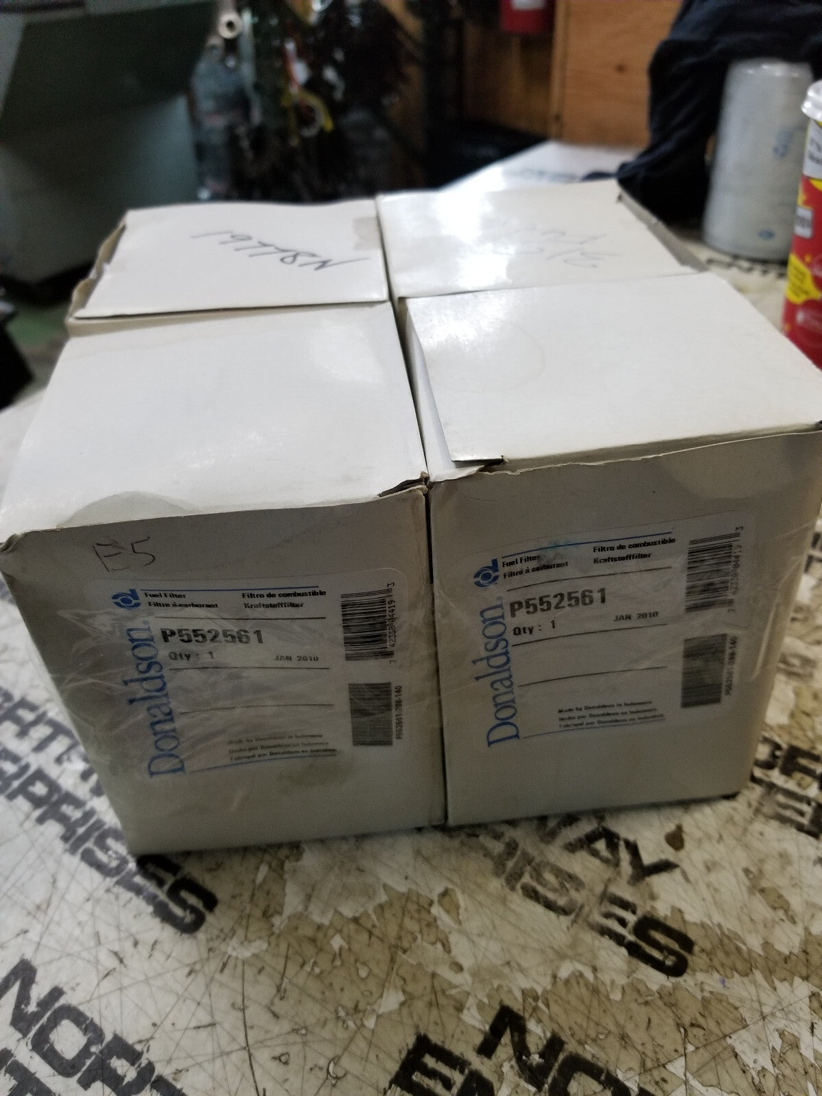 LOT OF 4PC - P552561 Donaldson Fuel Filter Spin-On