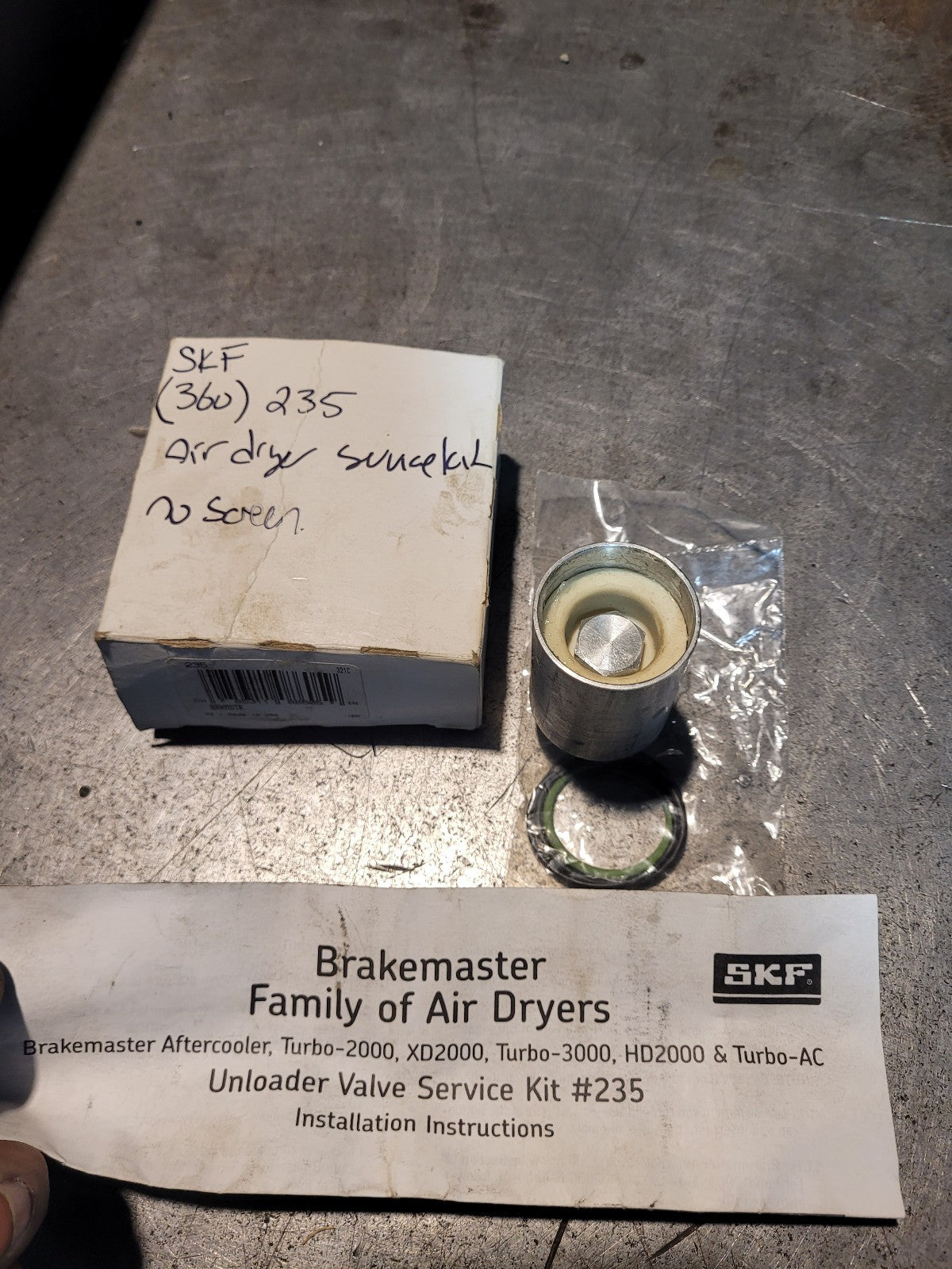 (360) 235 SKF SERVICE KIT (MISSING SCREEN)