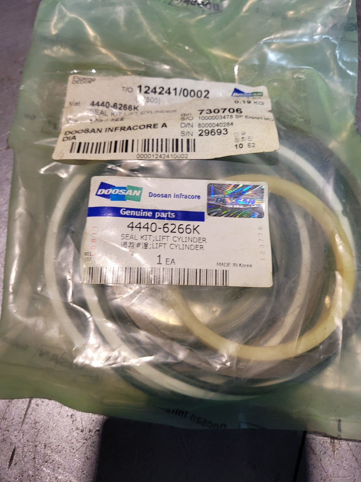 DOOSAN 4440-6266K - Kit - Seal Kit - Cylinder - Lift