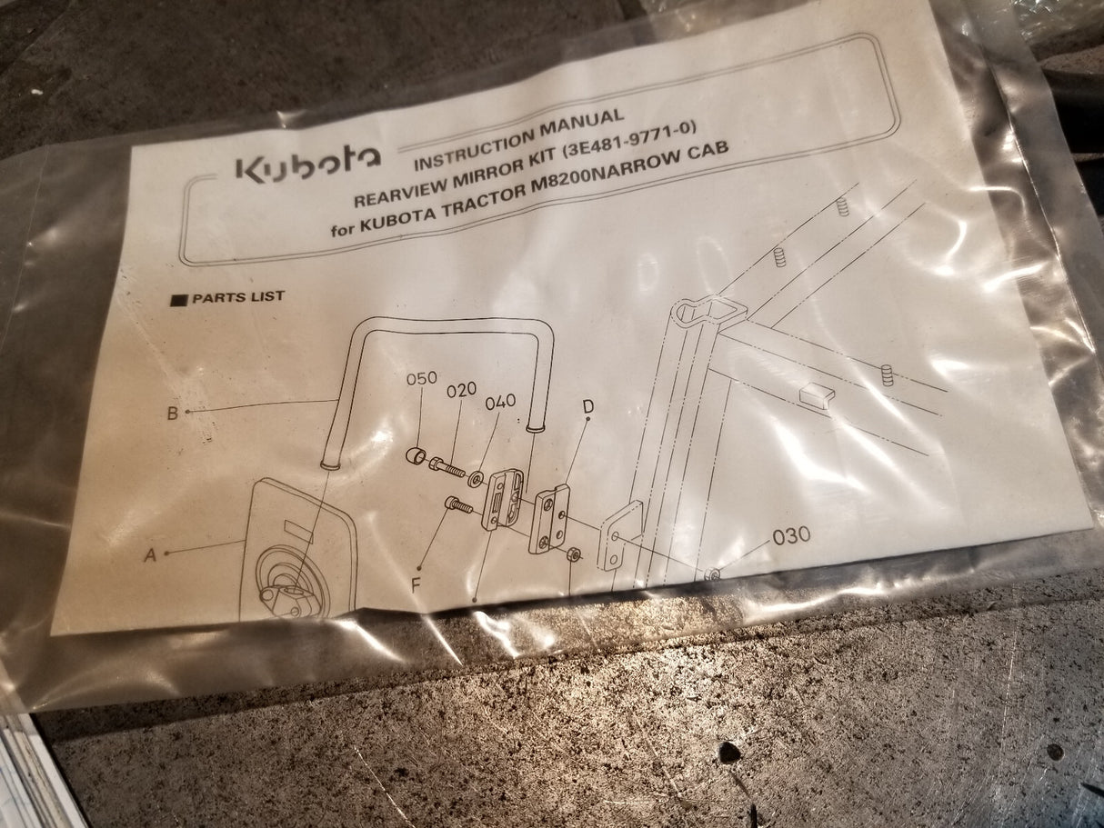 M9519 MIRROR KUBOTA