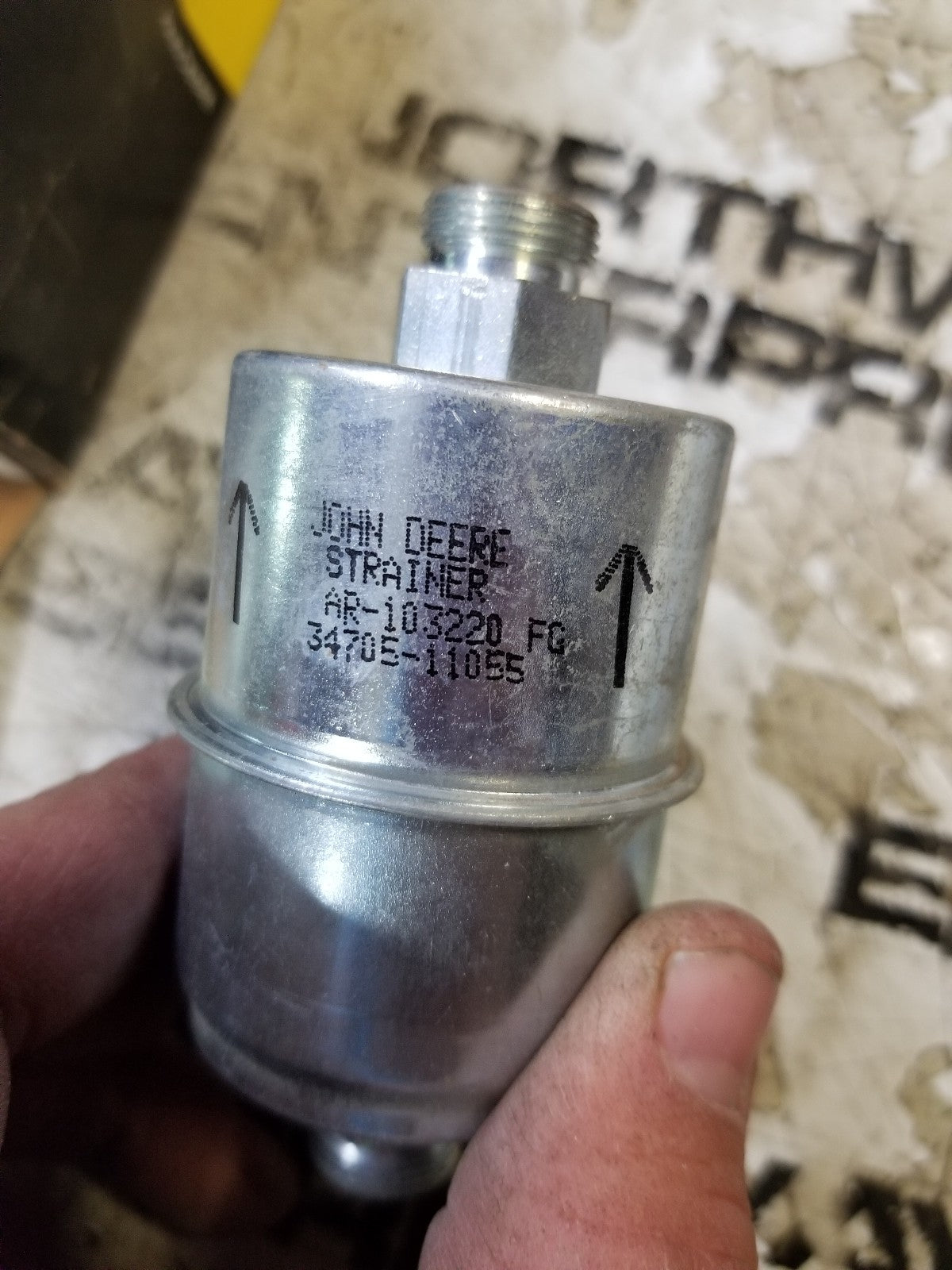 AR103220 JOHN DEERE INLINE FUEL FILTER