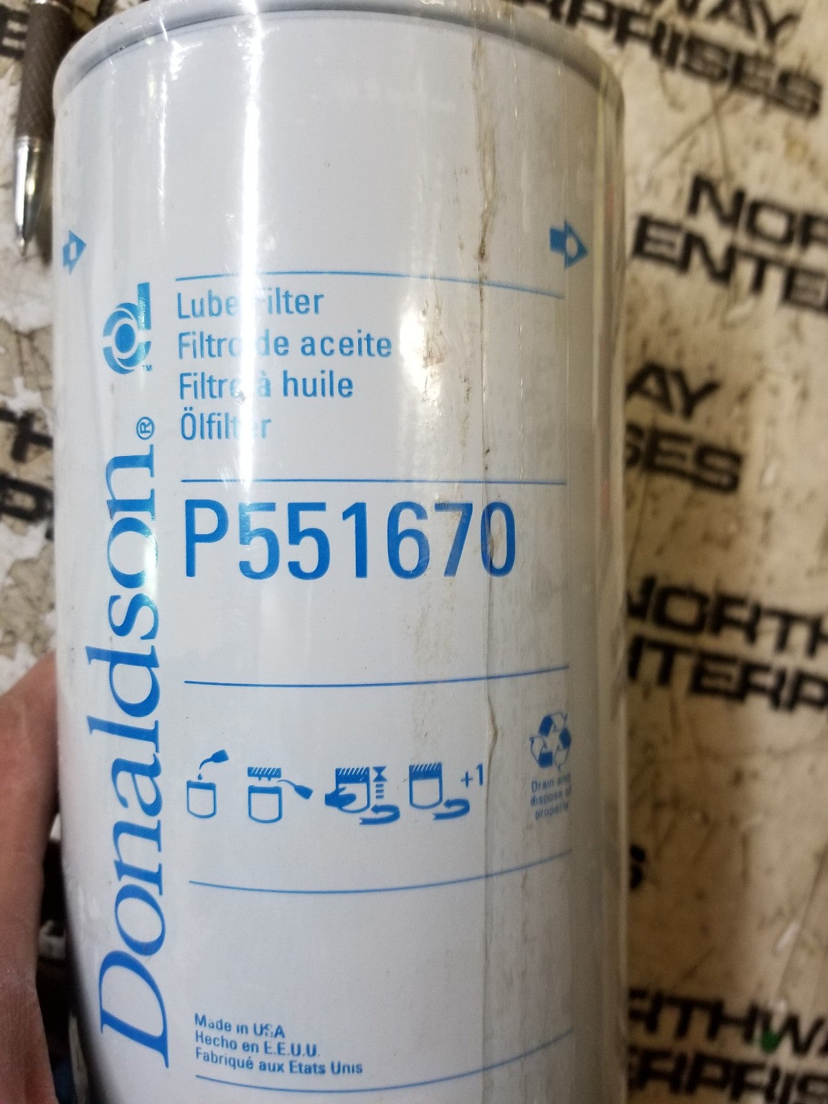 P551670 DONALDSON LUBE FILTER
