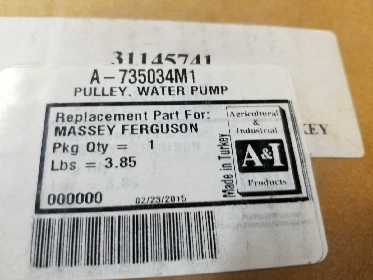 A-735034M1 NEW WATER PUMP SQUARE BOLT PATTERN