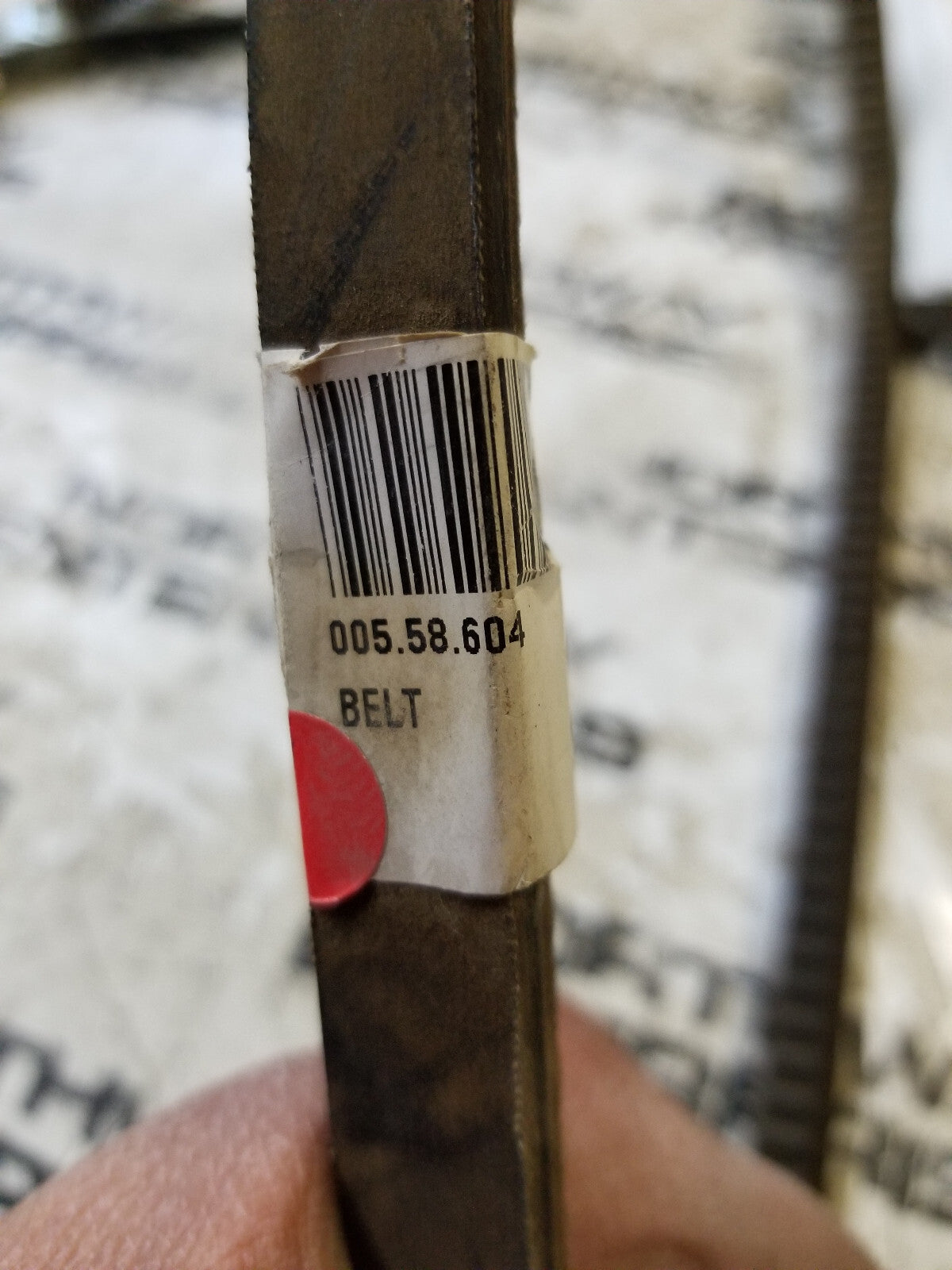 005-58-604 SBP 1040 COGGED BELT SUPER-HC 00558604