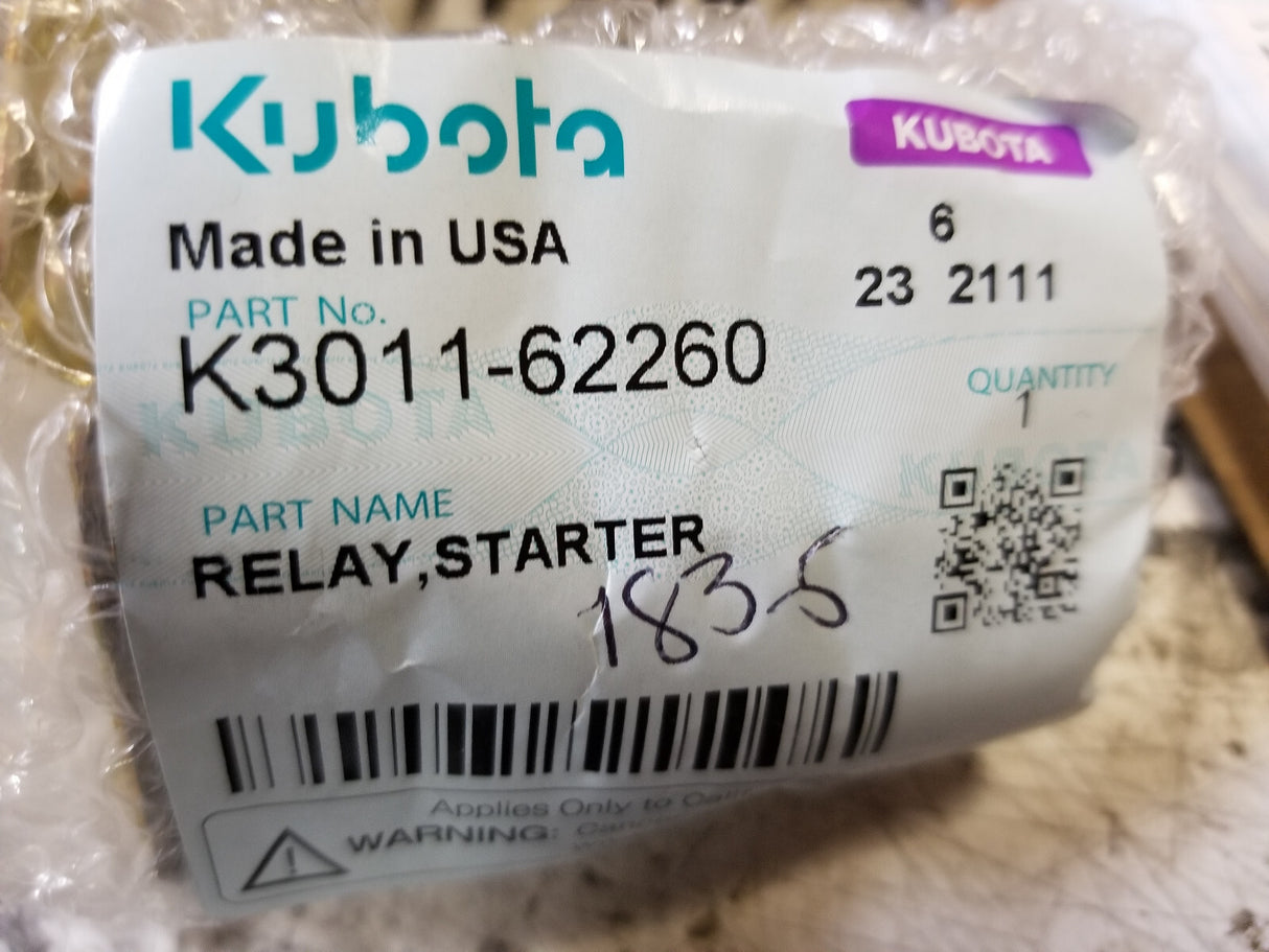 K3011-62260 KUBOTA STARTER SOLENOID