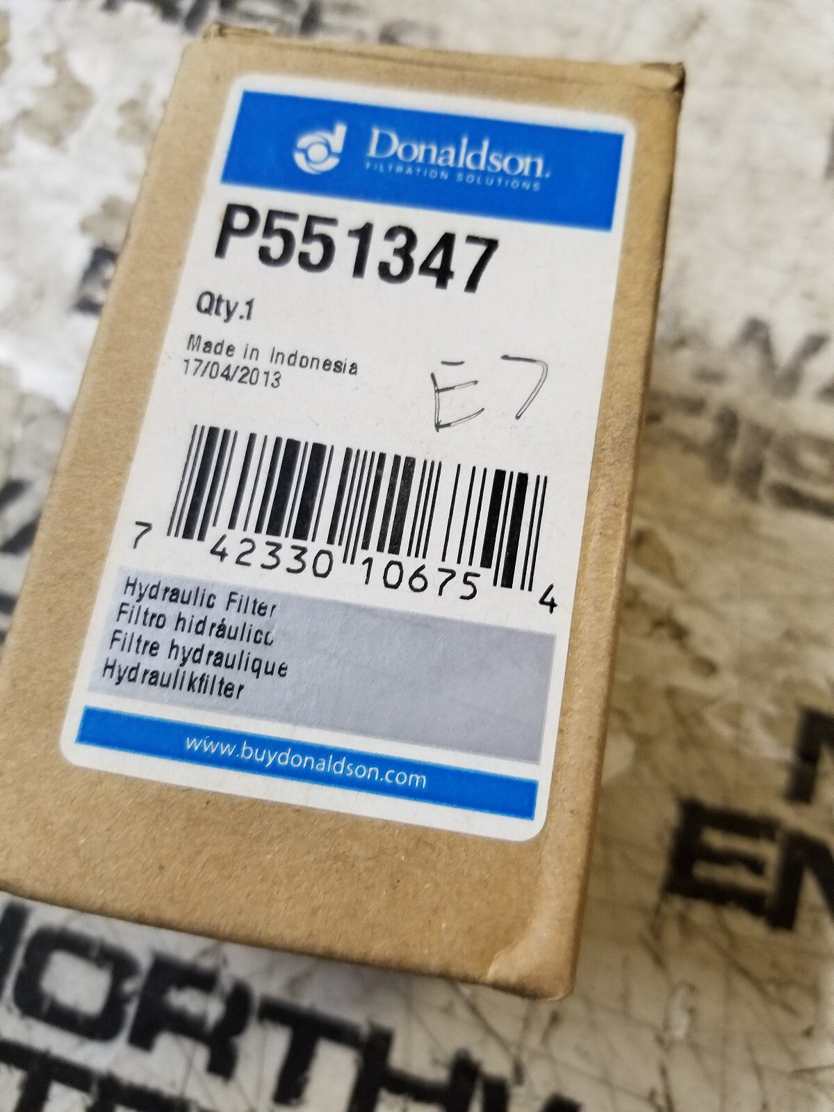 Donaldson Hydraulic Filter Cartridge- P551347