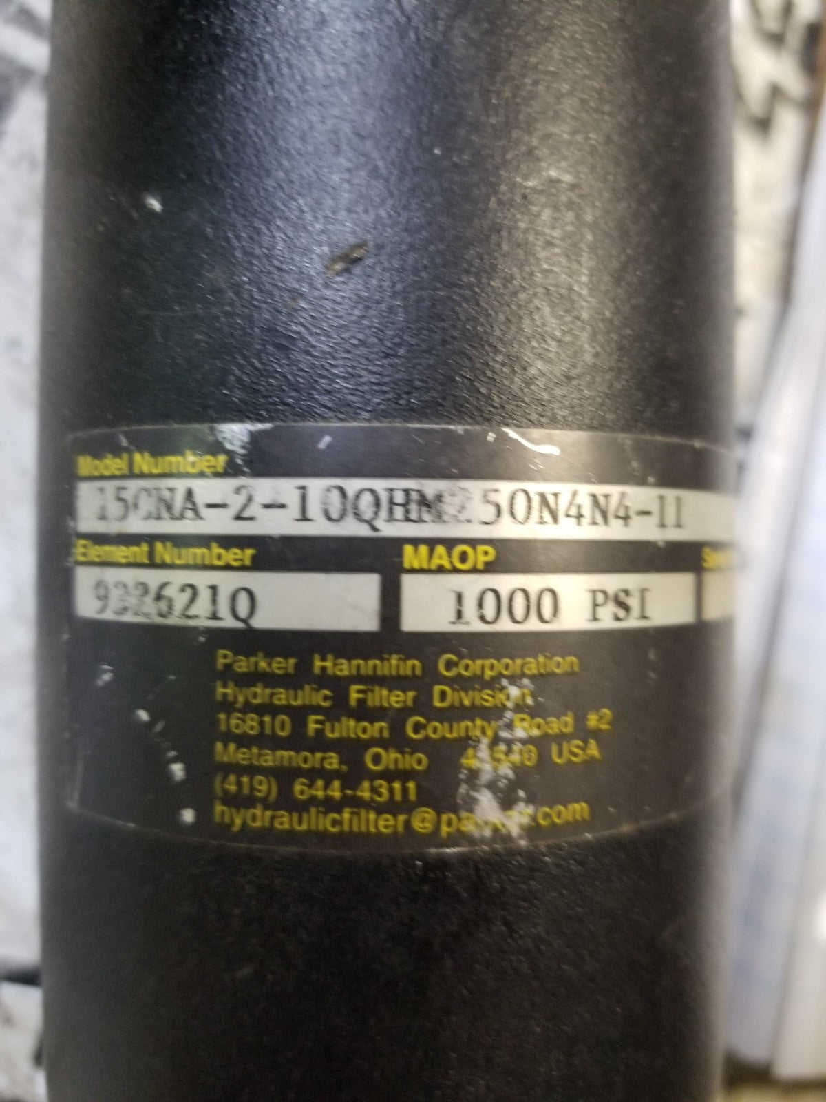 PARKER INLINE FILTER 15CNA-2-10QHM250N4N4-11 FOR ELEMENT 932621Q K-8127073