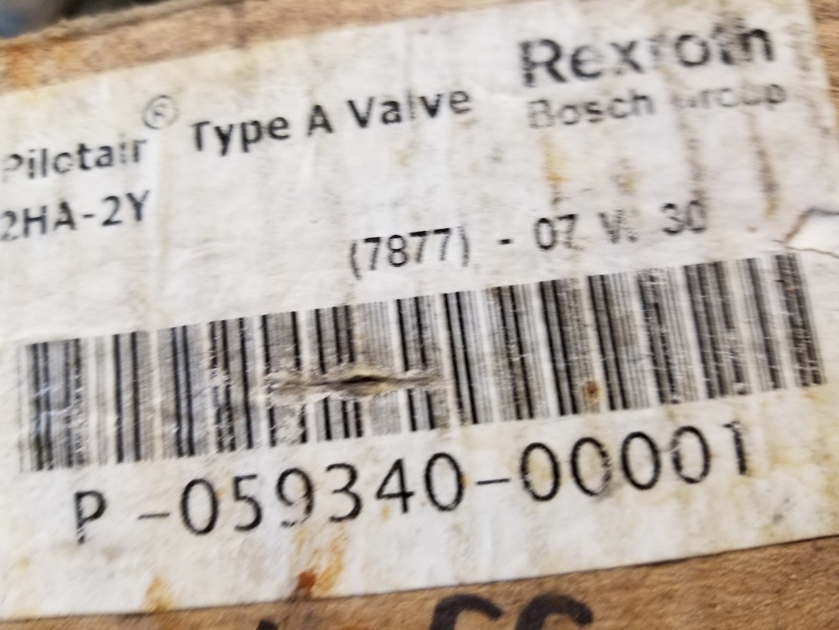 R59340-1 2HA-2YA PILOT AIR VALVE REXROTH