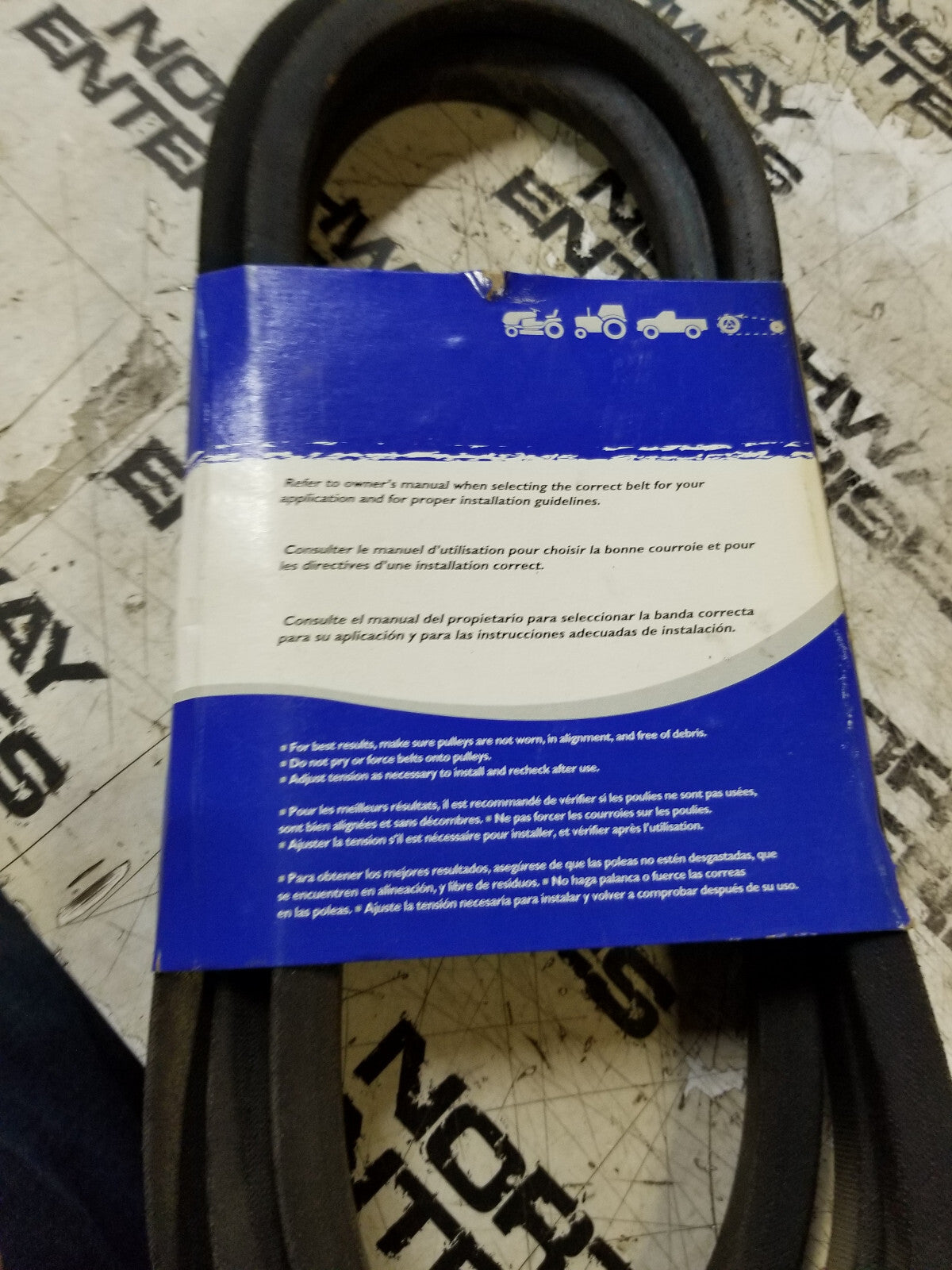 B91 or 5L940 V-belt 5/8 x 94in Vbelt