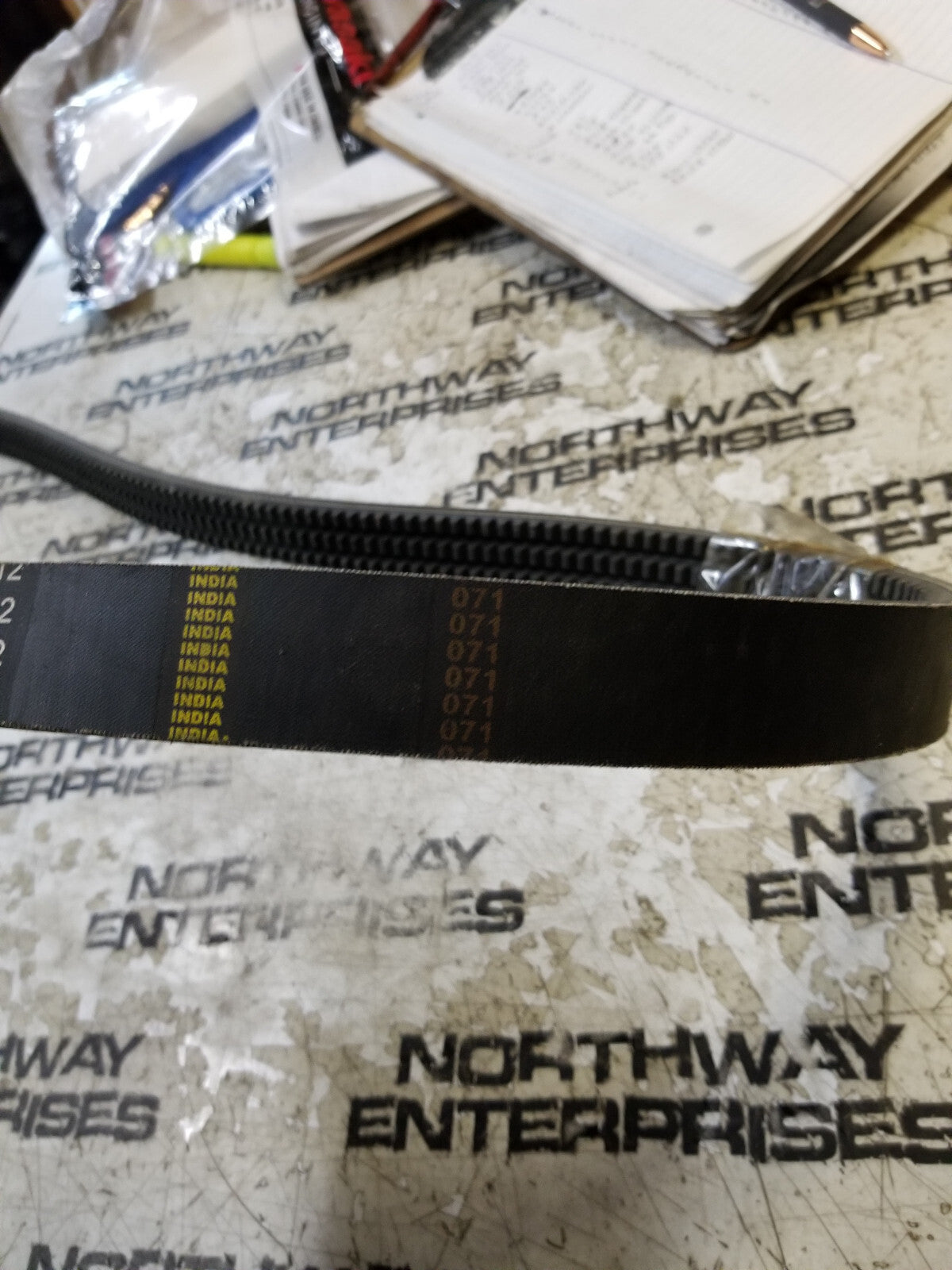 A-3VX710103 3VX710 V-Belt - 3VX, 3/8 in Top Width, 1 Strand, 71 in