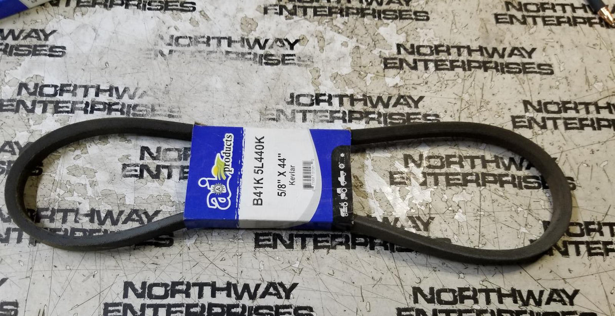 LOT OF 2PC - B41K 5L440K Heavy Duty V-Belt 5/8 inch x 44 inches B41K-5L440K
