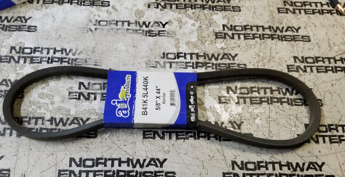 LOT OF 2PC - B41K 5L440K Heavy Duty V-Belt 5/8 inch x 44 inches B41K-5L440K