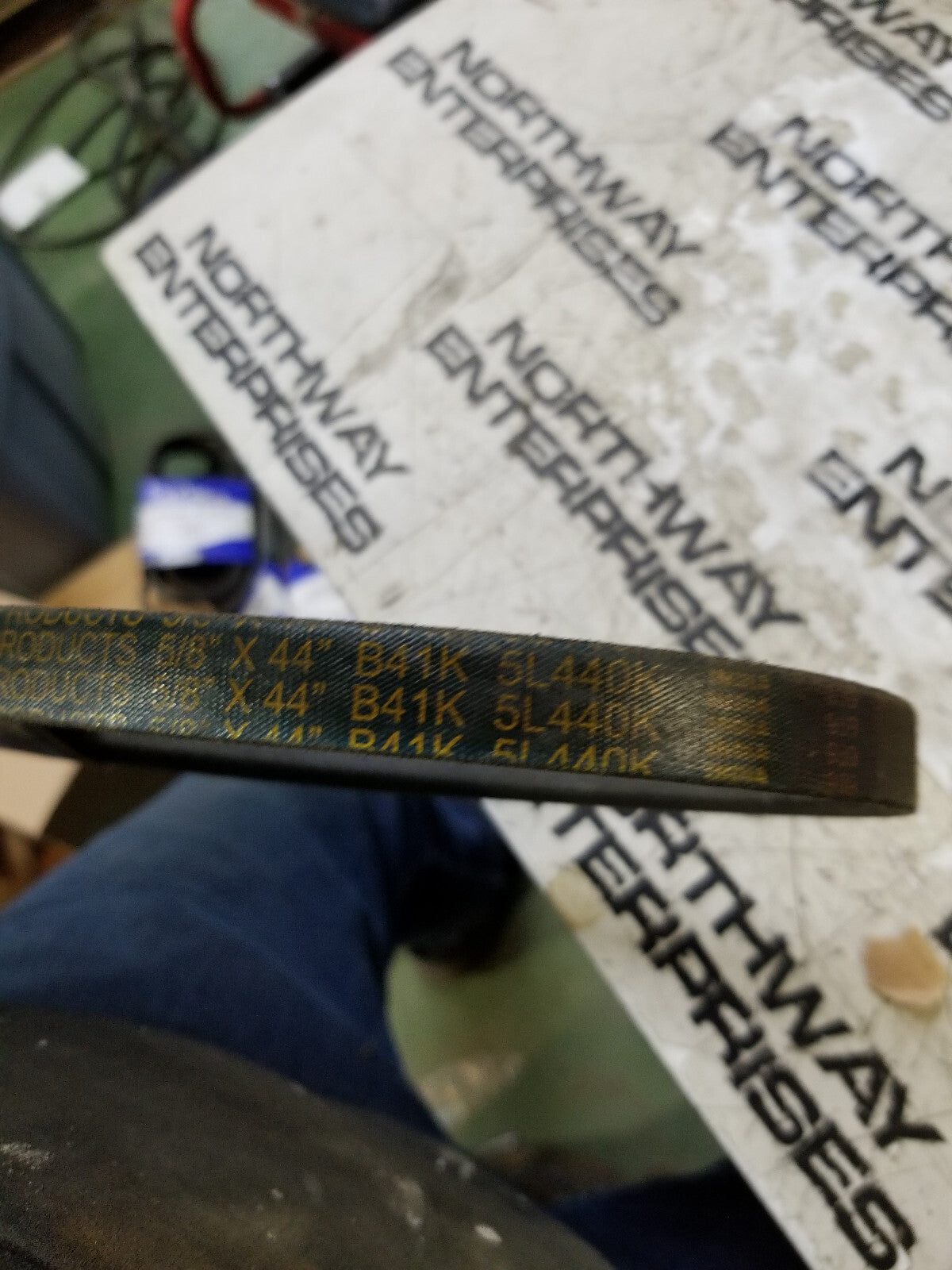 LOT OF 2PC - B41K 5L440K Heavy Duty V-Belt 5/8 inch x 44 inches B41K-5L440K