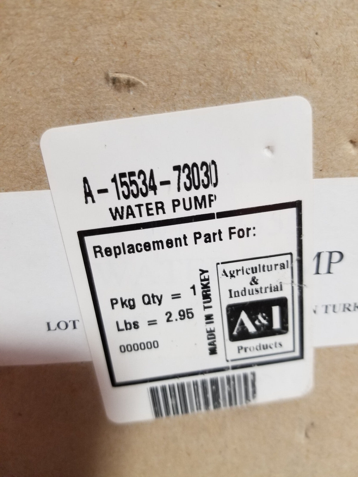 A-15534-73030 A&I WATER PUMP 15534-73030