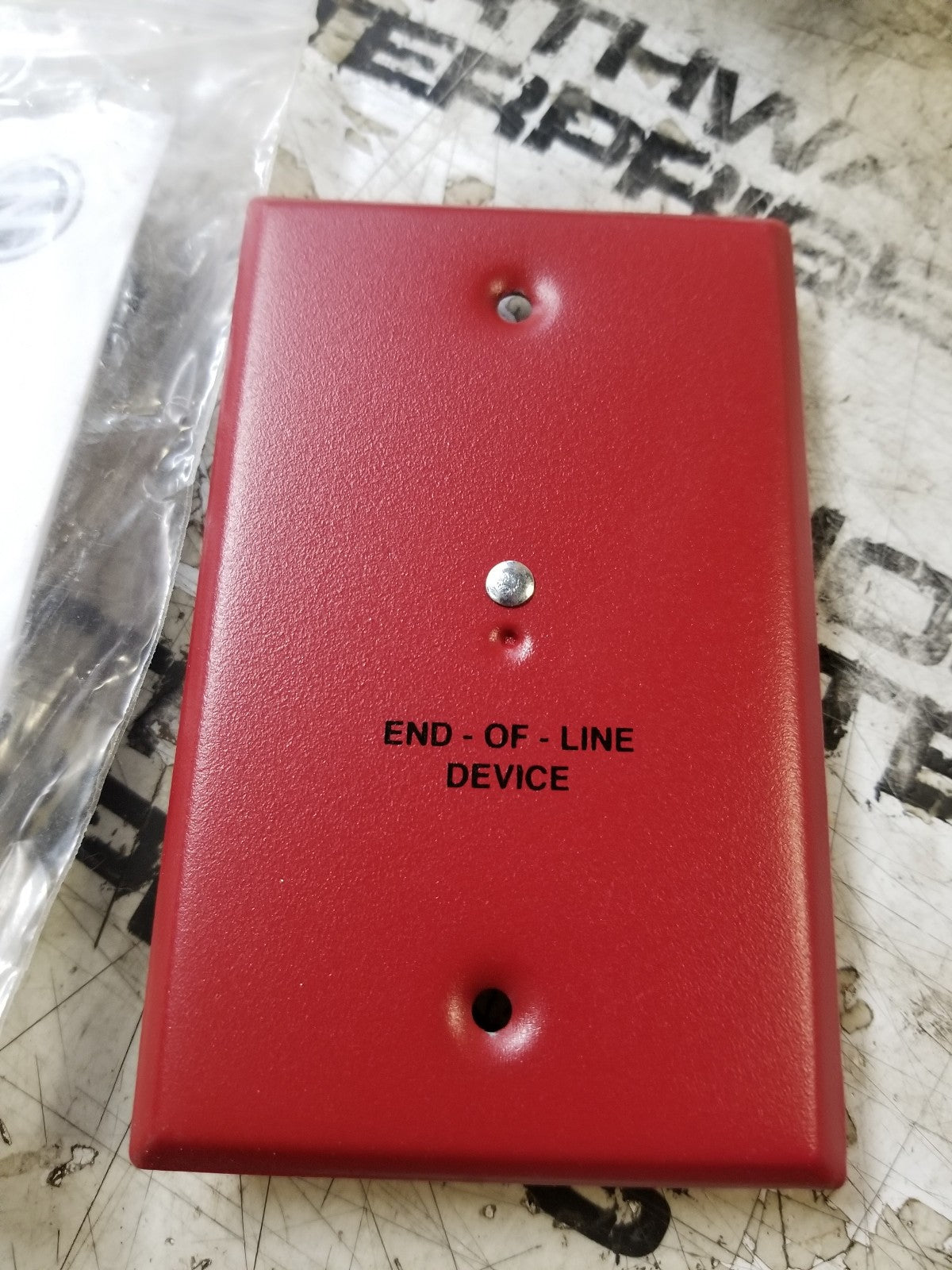 LOT OF 12 - NOTIFIER EOL-CR END OF LINE DEVICE PLATE