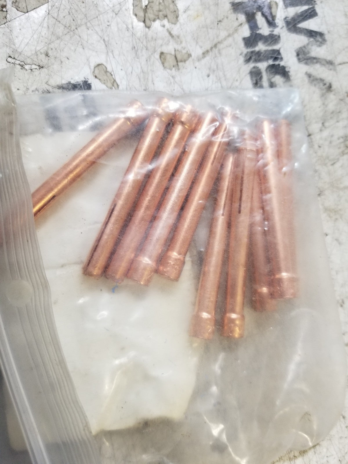 1 BAG OF 10PC - LENCO 10N25 1/8 inch collet. Use with WP-17, WP-18, WP-26