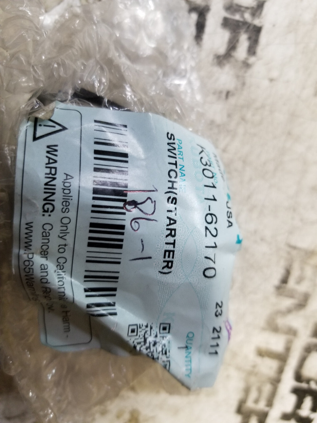 KUBOTA SWITCH K3011-62170 IGNITION SWITCH