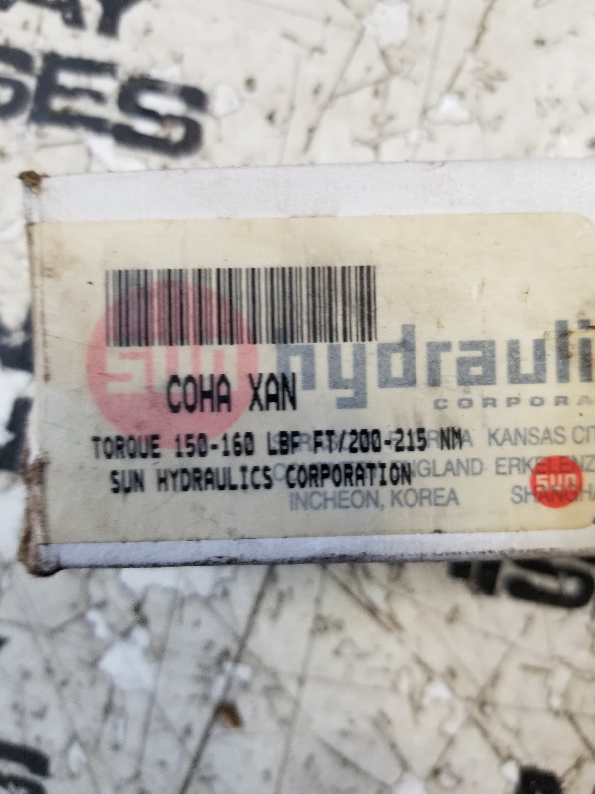 Sun Hydraulics COHA-XAN CHECK VALVE